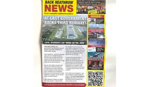 Heathrow-funded group sending 'incredibly misleading' mail to homes across west London, campaigners allege Heathrow-funded group sending 'incredibly misleading' mail to homes across west London, campaigners allege