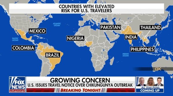 Mosquito-borne virus spreading through China causes high fever, joint pain