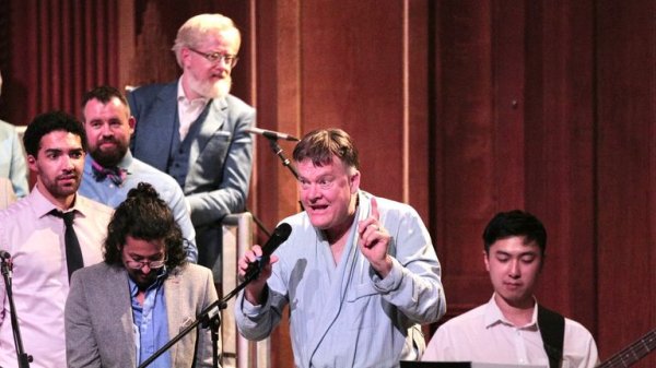 'This shouldn't have happened': Bishop who interrupted church choir in dressing gown apologises